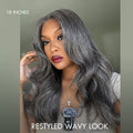 Crazy Wednesday | Salt and Pepper Straight Glueless Minimalist HD Lace T Part Grey Wig Pre-Cut Lace