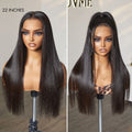 PreMax Wigs - Flexi-Fit Drawstring Cap Silky Straight Glueless 13x4 Frontal Lace Human Hair Wig Pre-Cut Lace