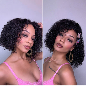 Special Deal | Natural Black Deep Curly Glueless 5x5 Closure Pre-Cut Lace Wig Breathable Cap