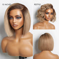 New Customers Only | Put On & Go Blunt Cut Straight Bob Minimalist HD Lace Glueless C Part Wig