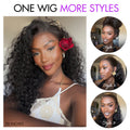 48H Delivery | Water Wave 360 Lace Flexi-Fit Invisi Drawstring Cap Long Wig 100% Human Hair Pre-bleached & Pre-plucked & Pre-Cut Lace -US ONLY