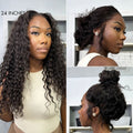 48H Delivery | Water Wave 360 Lace Flexi-Fit Invisi Drawstring Cap Long Wig 100% Human Hair Pre-bleached & Pre-plucked & Pre-Cut Lace -US ONLY
