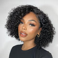 Crazy Wednesday | Trendy Short Cut Curly Minimalist HD Lace Glueless Side Part Wig 100% Human Hair