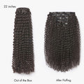 Luvme Too Easy Texture™ Kinky Curly Invisible Edge Clip in Hair Extensions Human Hair 110g 6pcs with Free Gift