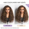 Weekly Special | Luvme All-Day Comfort™ Wig PartingMax Brown Highlights Funmi Curly 7x6 Closure HD Lace Glueless Wig Pre Cut Lace