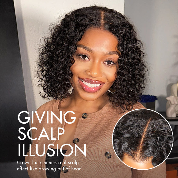 Special Deal | Natural Black Deep Curly Glueless 5x5 Closure Pre-Cut Lace Wig Breathable Cap