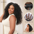New Customers Only | Luvme Too Easy Texture™ 3-In-1 Half Wig Kinky Curly / Yaki Straight / Messy Burmese Curly Glueless Flexi-Fit Drawstring Wig