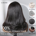 Crazy Wednesday | Natural Look Yaki Texture Layered Bangs Bob Wig Glueless Minimalist HD Lace Human Hair Wig Pre-Cut Lace