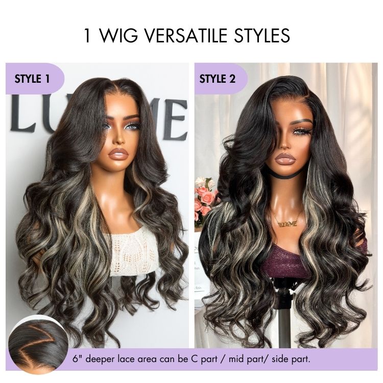 Luvme All-Day Comfort™ Wig 180% / 250% Density Glueless 7x6 Closure HD Lace Loose Body Wave Long Wig Pre-Cut Lace