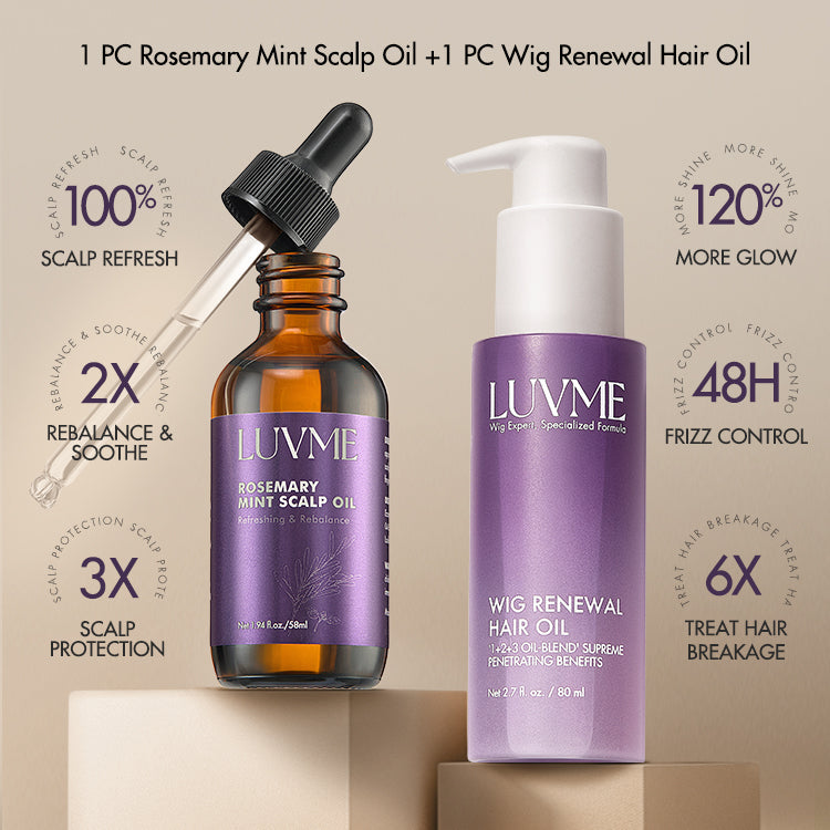 US Only - Luvme Rosemary Mint Scalp Oil + Wig Renewal Hair Oil