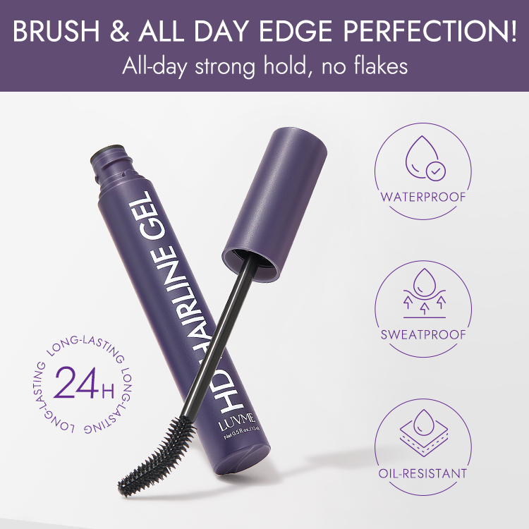 US Only - Hairline Styling Gel, All-Day Strong Hold for Baby Hairs, Edges & Flyaways