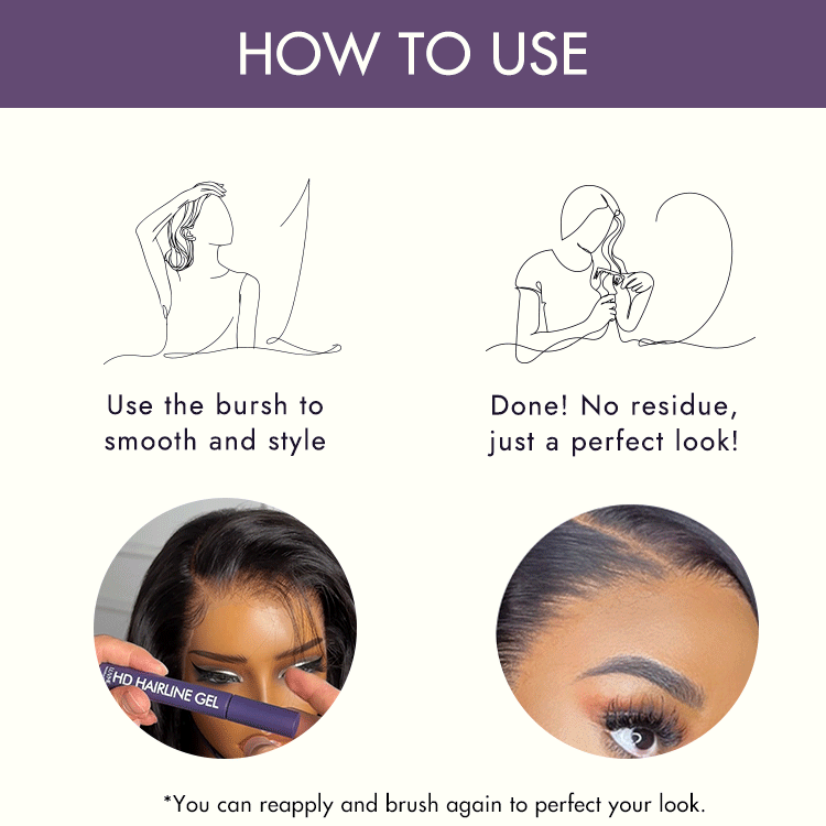 US Only - Hairline Styling Gel, All-Day Strong Hold for Baby Hairs, Edges & Flyaways