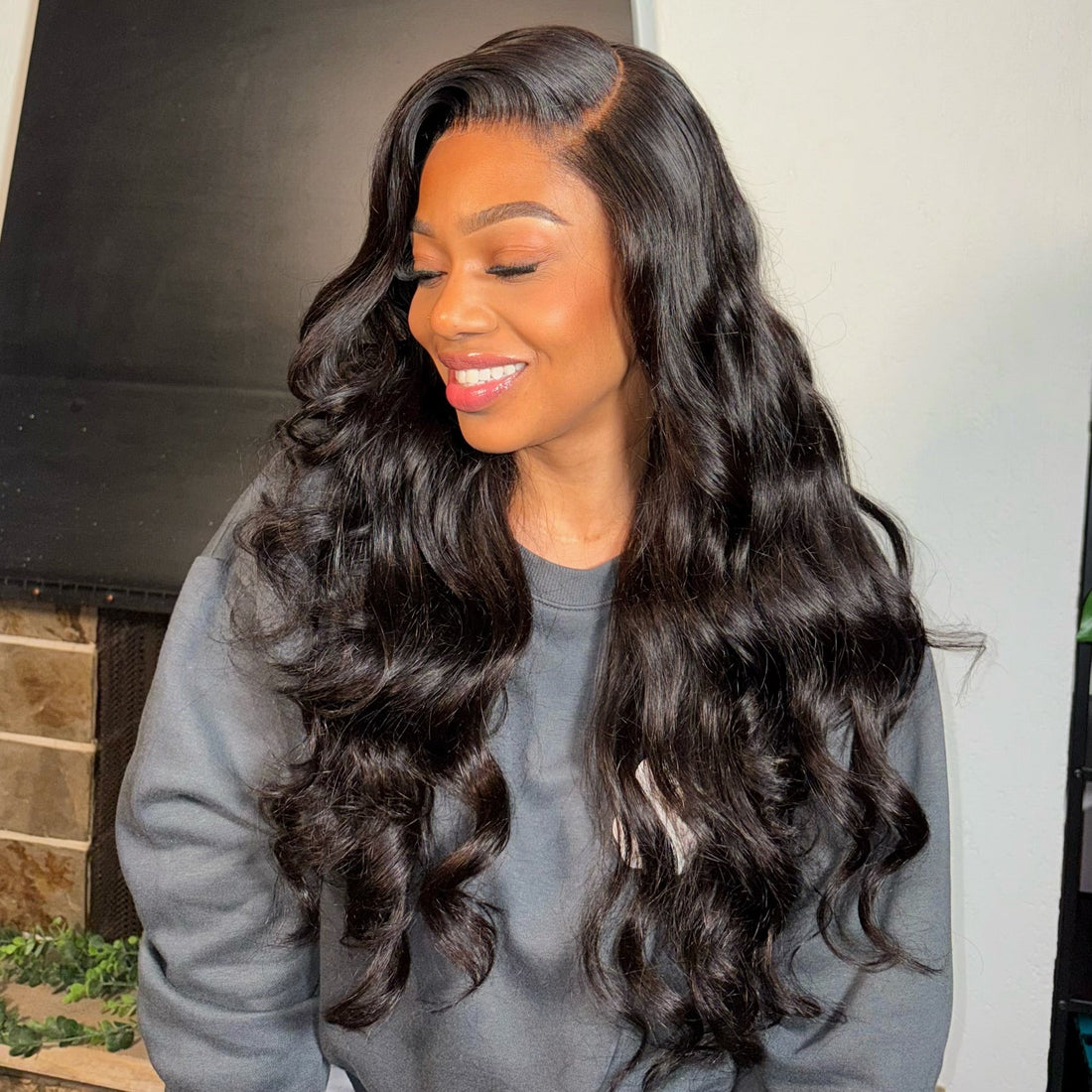 24 inches = $179.9 | AiryFit™ Scalp Care Wigs | Deep Parting Loose Body Wave Wig 11x6 Frontal HD Lace Glueless Wig