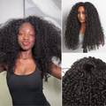 Luvme Too Easy Texture™ 180% Density Messy Burmese Curly Half Wig Glueless Flexi-Fit Drawstring Wig Beginner Friendly