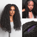 Luvme Too Easy Texture™ 180% Density Messy Burmese Curly Half Wig Glueless Flexi-Fit Drawstring Wig Beginner Friendly