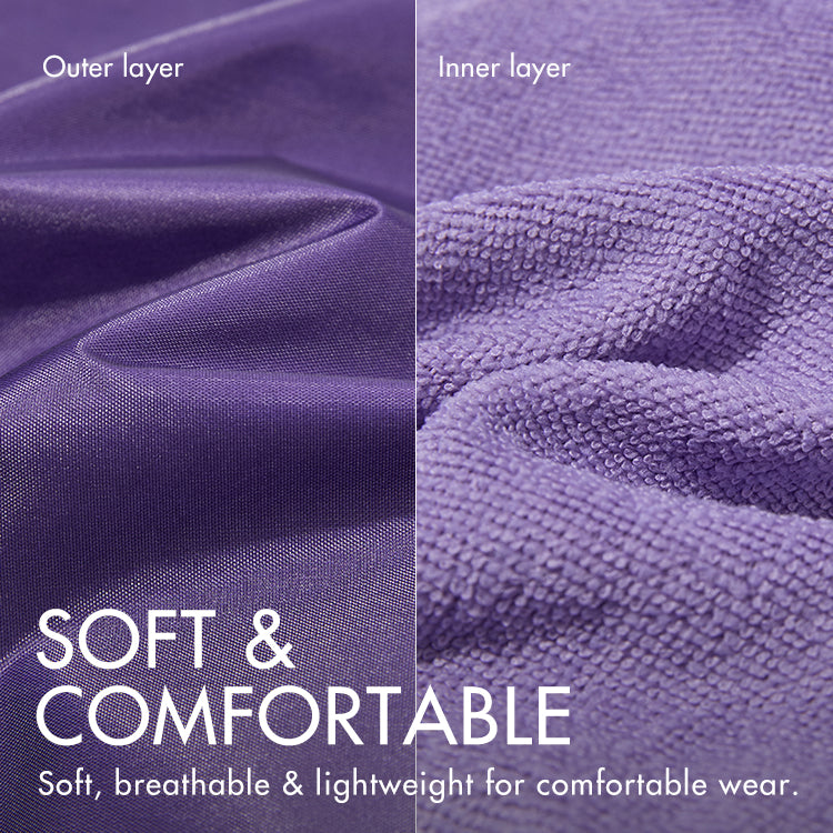 1pc Dual-Layer Shower Cap, Perfect for All Hair Lengths, Breathable & Comfortable