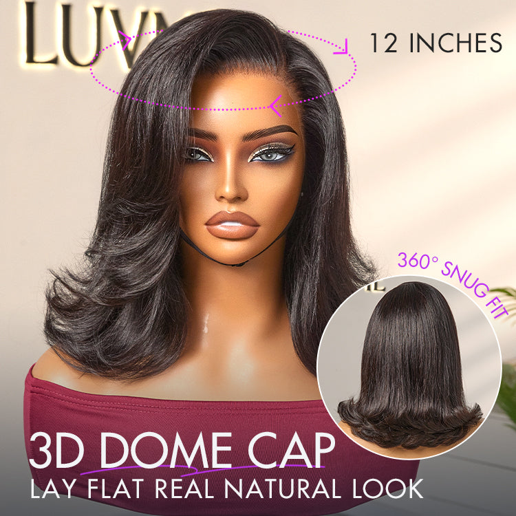 Weekly Special | Retro 90s Flip Ends Bob Cut Wig Glueless 13x4 Frontal Lace Human Hair Wig