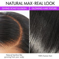 PreMax Wigs - Natural Black / Blonde Highlight C Part Glueless Lace Front Bob Wig
