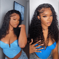Weekly Special | PreMax 180% / 250% Water Wave Glueless Flexi-Fit Drawstring 13x4 Frontal Lace Fluffy Curly Wig Pre-Cut Lace