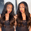 Luvme All-Day Comfort™ Wig 180% Density Ombre Brown Layered Light Yaki Straight Glueless 7x6 Closure HD Lace Human Hair Long Wig Pre-Cut Lace