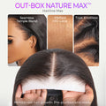 NatureMAX™ 200% / 250% Density Loose Wave Glueless 13x6 HD Lace Front Wig Human Hair Pre-Cut Lace Flexi-Fit Drawstring Cap