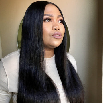 20 Inches=$139.9 | Luvme Hair Full Lace Wig Classy Natural Black Straight Free Parting Long Wig 100% Human Hair