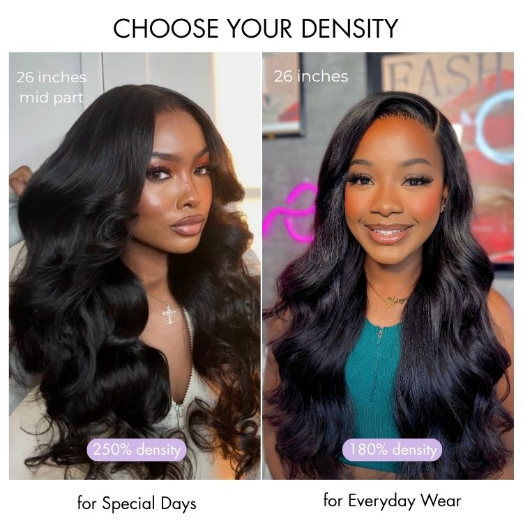 Luvme All-Day Comfort™ Wig 180% / 250% Density Glueless 7x6 Closure HD Lace Loose Body Wave Long Wig Pre-Cut Lace