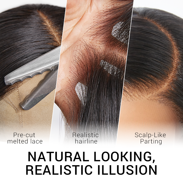 Bouncy Blonde Light Weight Left C Part Loose Wave Glueless 5x5 Closure Lace Wig Breathable Cap