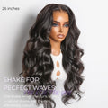 NatureMAX™ 200% / 250% Density Loose Wave Glueless Ear-to-ear 13x4 HD Lace Front Wig Pre-Cut Lace Flexi-Fit Drawstring Cap