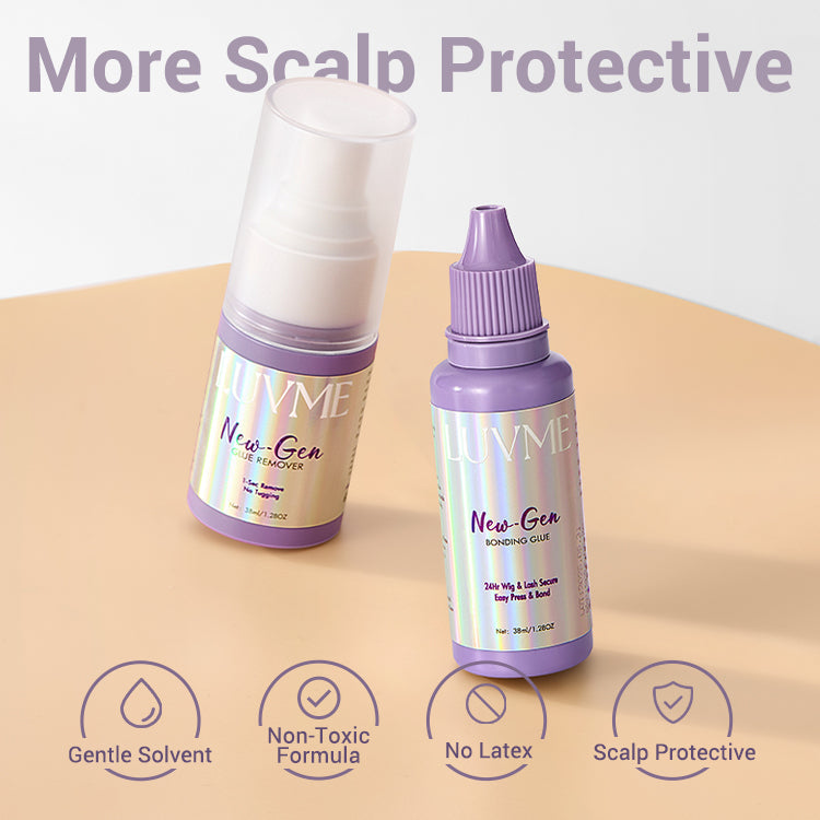 US Only - LUVME Upgraded 2.0 Lace Wig Glue & Remover Kit, Secure Hold & Easy Removal