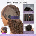 Wet and Wavy 5x5 Closure Pre-Cut Lace Water Wave Wig Glueless Side Part Human Hair Wig Breathable Cap