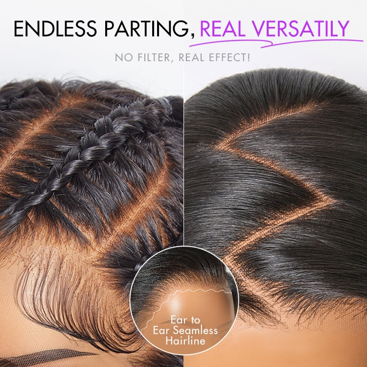 48H Delivery | PreMax Wigs | Super Natural Hairline Silky Straight Glueless 13x4 Frontal Lace Wig Human Hair Pre-Cut Lace -US ONLY