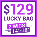 Lucky Bag 2 Wigs ( VALUED $258) 14-16 Inches  | Random Color | Ships to US Only*