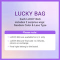 Lucky Bag 2 Wigs ( VALUED $338) 18-20 Inches  | Random Color | Ships to US Only*
