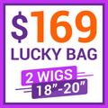 Lucky Bag 2 Wigs ( VALUED $338) 18-20 Inches  | Random Color | Ships to US Only*