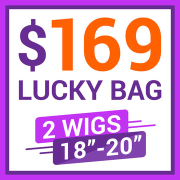 Lucky Bag 2 Wigs ( VALUED $338) 18-20 Inches  | Random Color | Ships to US Only*