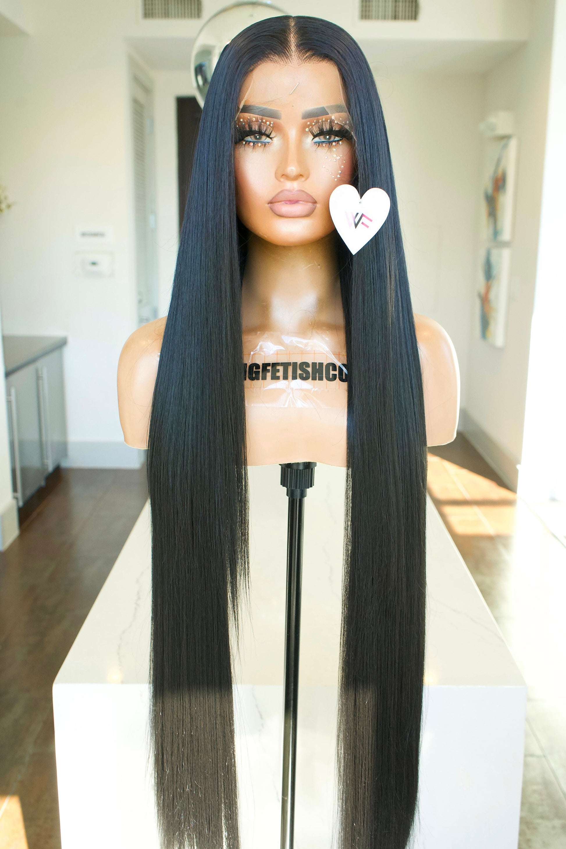 FLASH SALE DEAL LIMITED TIME⚡️13x6 40-Inch Lace Frontal Premium Fiber Blend Wig - Heat-Resistant, Luxury Long Wig for Glamorous Styling