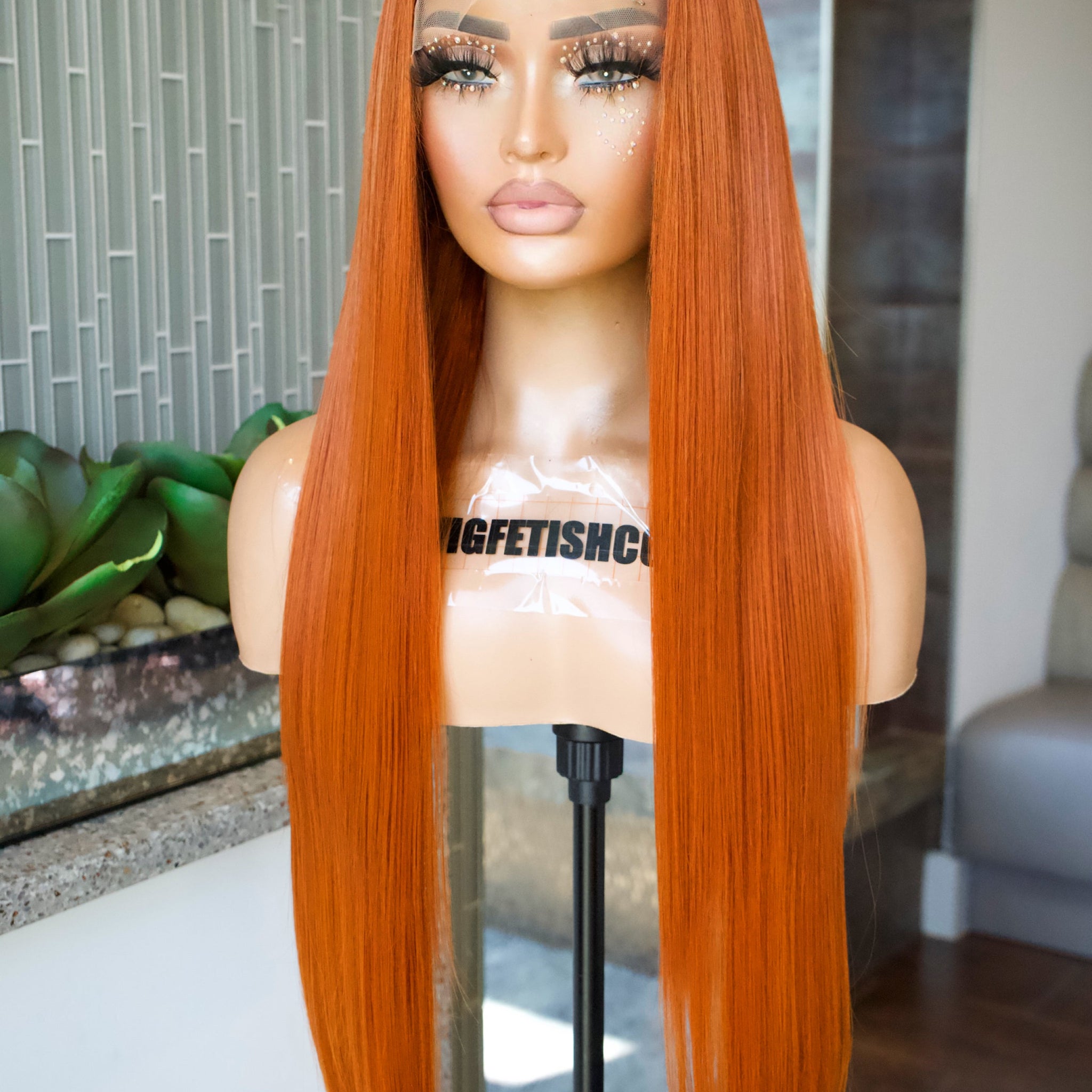 HD LACE 13x6 PREMIUM FIBER 30” WIG- Unit GINGER (PRE ORDER)