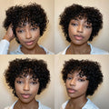 Special Deal | Luvme Hair Throw On & Go Ultra Natural Lightweight Bouncy Curly Wig with Bangs 100% Human Hair