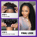 Exclusive Sale | Luvme Hair Throw On & Go Deep Wave No Lace Glueless Long Headband Wig 100% Human Hair (Get Free Trendy Headbands)