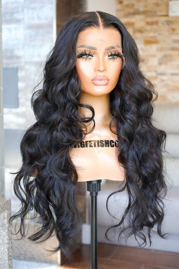 HD LACE 13x6 Pre-Plucked 26” Synthetic Blend Heat Resistant Lace Frontal Wig - UnitAVA (pre-order)