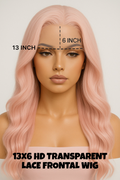 HD LACE 13x6 26” Heat Resistant Synthetic Blend Wig - PINKY