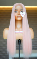 FLASH SALE ⚡️26” PINK Synthetic Blend Heat Resistant HD Lace 13x6 Frontal Wig