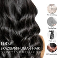 Upgraded Brazilian Hair Body Wave 3 Bundles with 5x5 HD Lace Closure