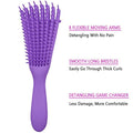 1pc Detangle Brush, Less Damage, More Comfortable,  Pink / Purple