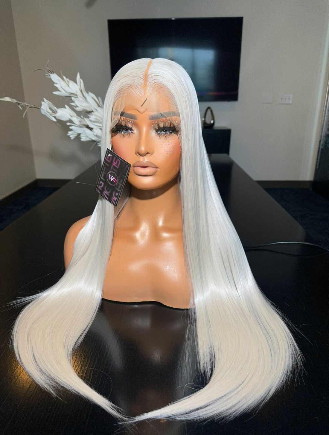 HD LACE 13x6 Pre-Plucked 30” Synthetic Blend Heat Resistant Lace Frontal Wig - Unit WFC PLATINUM (PRE ORDER)