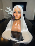 HD LACE 13x6 Pre-Plucked 30” Synthetic Blend Heat Resistant Lace Frontal Wig - Unit WFC PLATINUM (PRE ORDER)